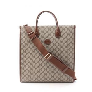 GUCCI Brown Leather Tote Bag